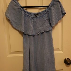 Midi Denim Off the should dress